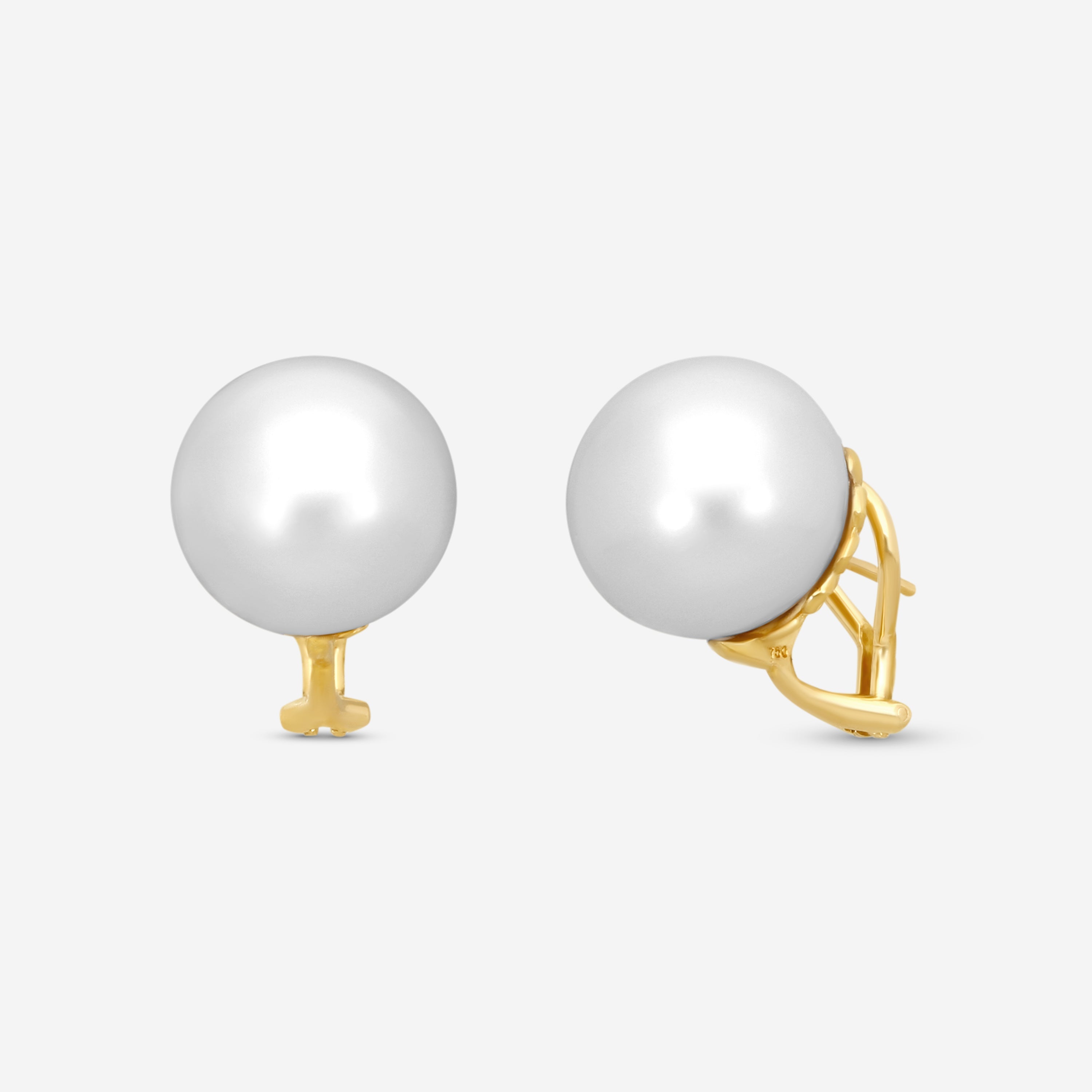 Assael 18K Yellow Gold South Sea Cultured Pearl Clip-On Earrings E6973