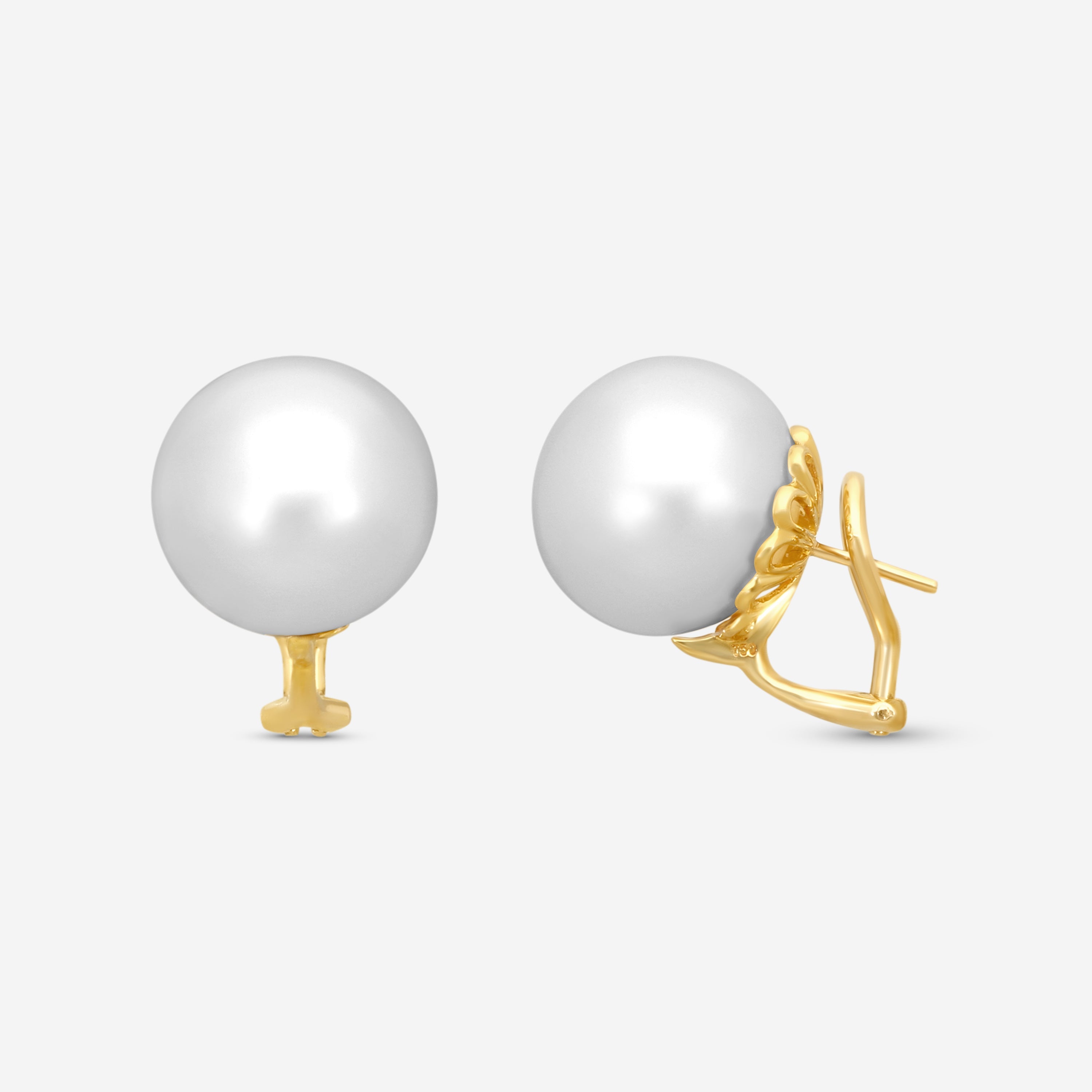 Assael 18K Yellow Gold South Sea Cultured Pearl Clip-On Earrings E6973