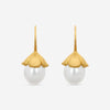 ASSAEL - South Sea Cultured Pearl Earrings; 2 Drop Pearls 15.1 x 12.4mm, Fancy Earring Wire,20K YG - E7083 - THE SOLIST