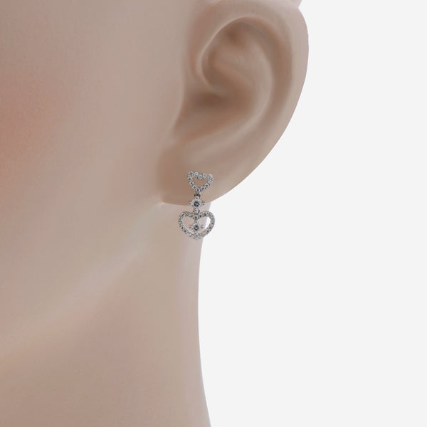 Piero Milano 18K White Gold, Diamond Drop Earrings EADI-109224-77-81-82-83-84-89-96 - THE SOLIST