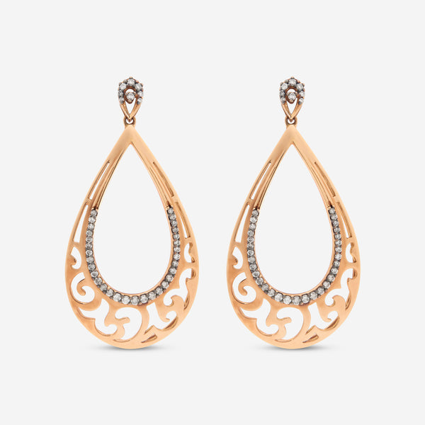 Piero Milano 18K Gold, Diamond Drop Earrings EADI-109274-123-124
