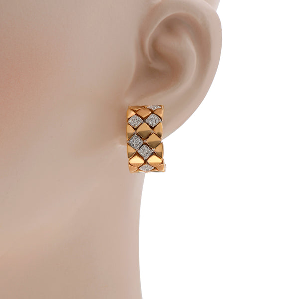Piero Milano 18K Gold Diamond, Huggie Earrings - THE SOLIST