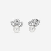 Assael 18K White Gold Diamond & Akoya Cultured Pearl Earrings EADT00001