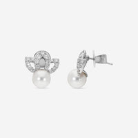 Assael 18K White Gold Diamond & Akoya Cultured Pearl Earrings EADT00001