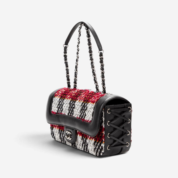 Chanel Timeless Tweed Canvas Shoulder Bag EAG6830