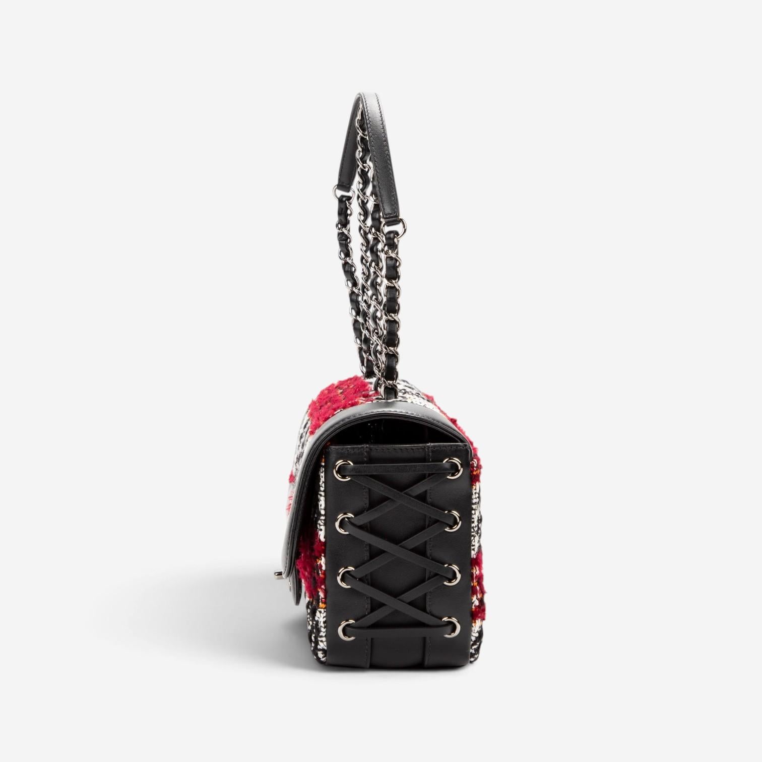 Chanel Timeless Tweed Canvas Shoulder Bag EAG6830
