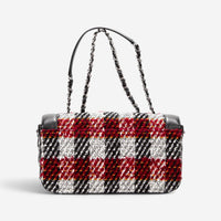 Chanel Timeless Tweed Canvas Shoulder Bag EAG6830