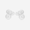 Assael 18K White Gold Bubble South Sea Cultured Pearl Small Bubble Earrings EBU4-22