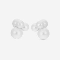 Assael 18K White Gold Bubble South Sea Cultured Pearl Small Bubble Earrings EBU4-22