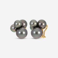 Assael 18K Yellow Gold Bubble Tahitian Cultured Pearl Earrings EBU4T-4 - THE SOLIST