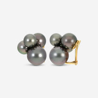 Assael 18K Yellow Gold Bubble Tahitian Cultured Pearl Earrings EBU4T-4 - THE SOLIST