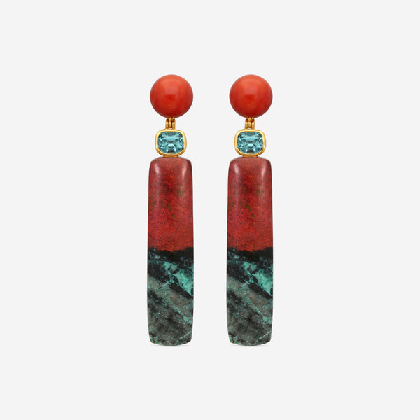 Assael 18K Yellow Gold Multi-Gemstone Drop Earrings ECO-CJPTOUR2 - THE SOLIST