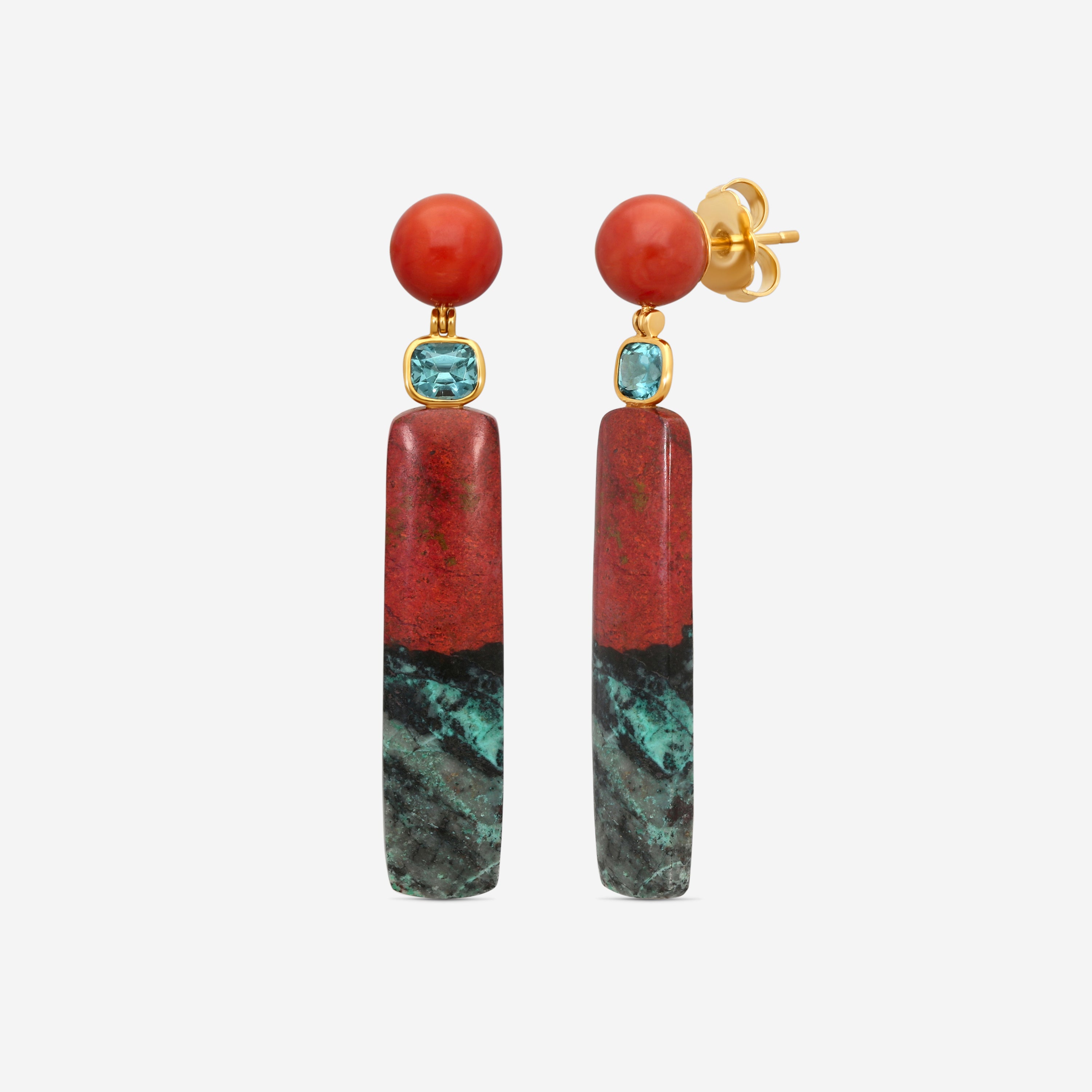 Assael 18K Yellow Gold Multi-Gemstone Drop Earrings ECO-CJPTOUR2 - THE SOLIST
