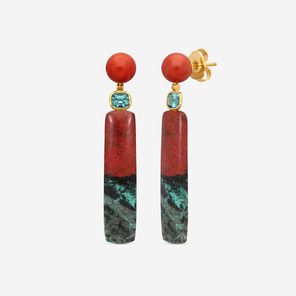Assael 18K Yellow Gold Multi-Gemstone Drop Earrings ECO-CJPTOUR2 - THE SOLIST