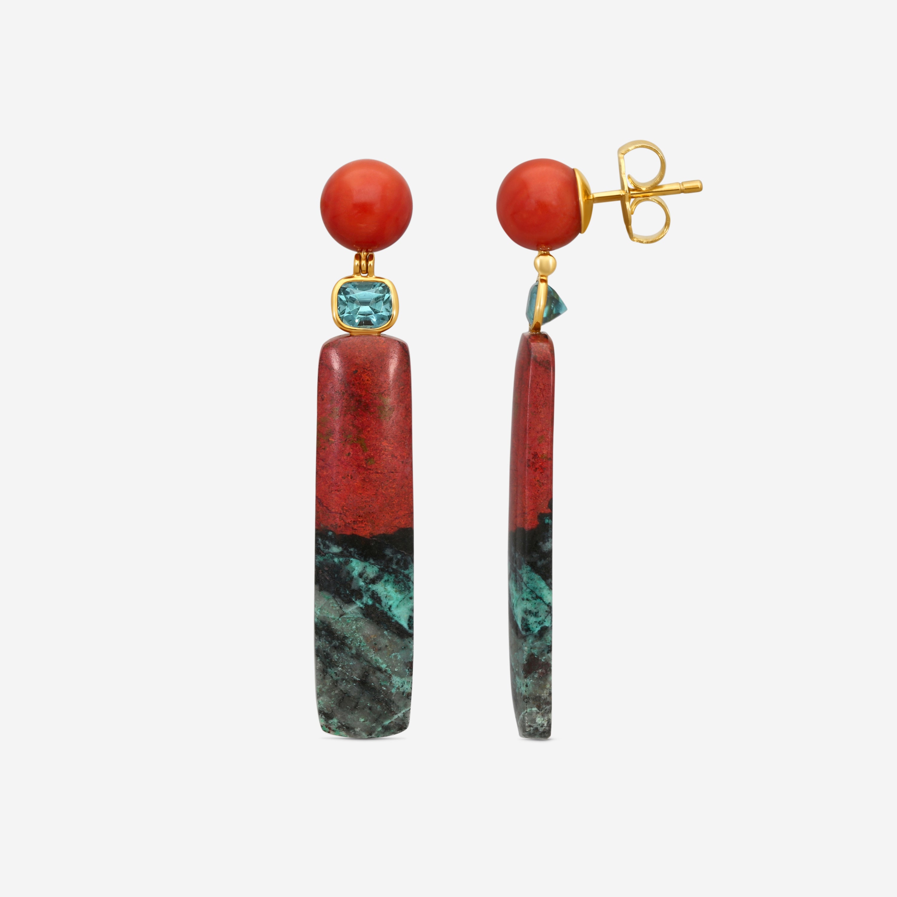 Assael 18K Yellow Gold Multi-Gemstone Drop Earrings ECO-CJPTOUR2 - THE SOLIST