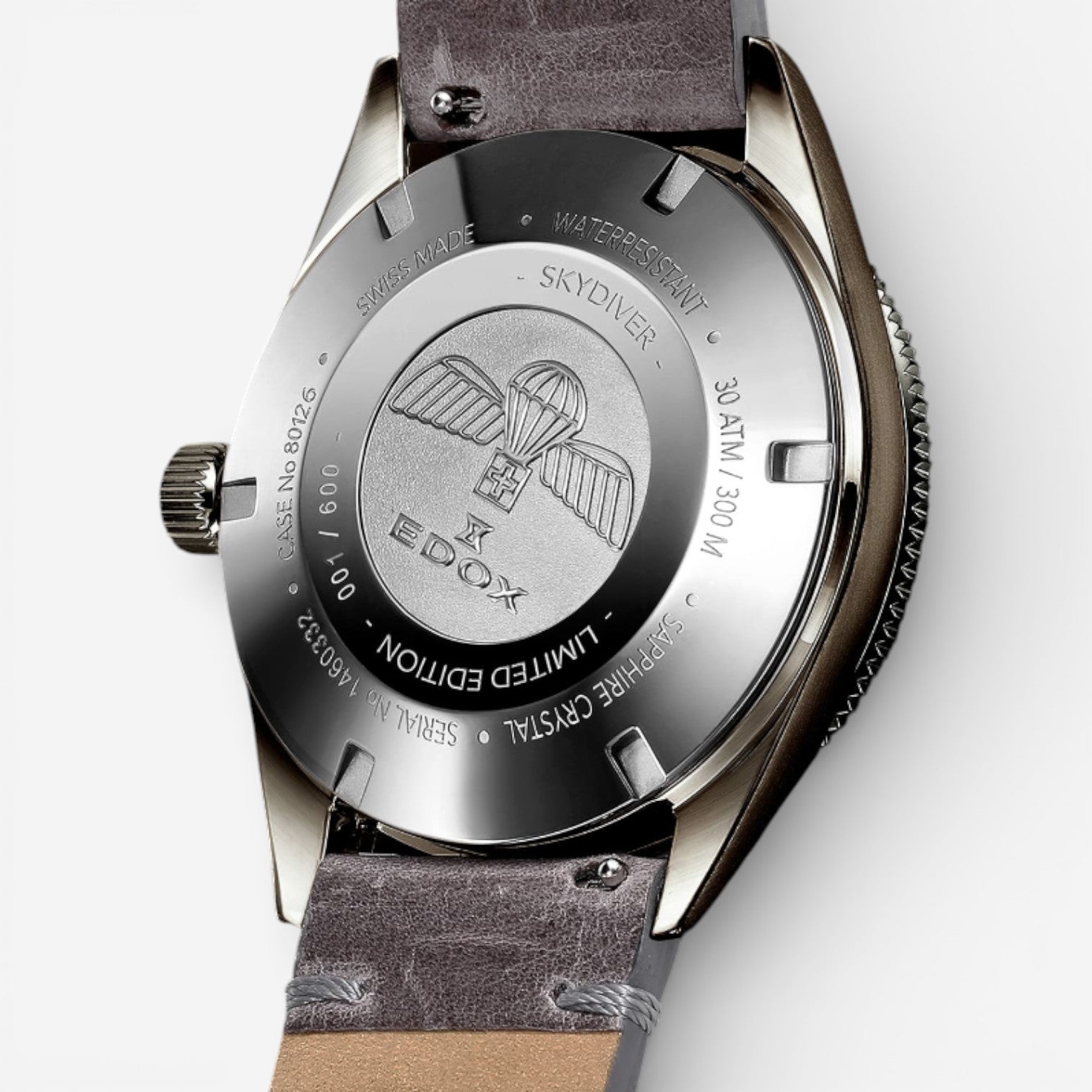 Edox Skydiver Aged Steel Limited Edition Automatic Men's Watch 80126-3VIN-GDN - THE SOLIST