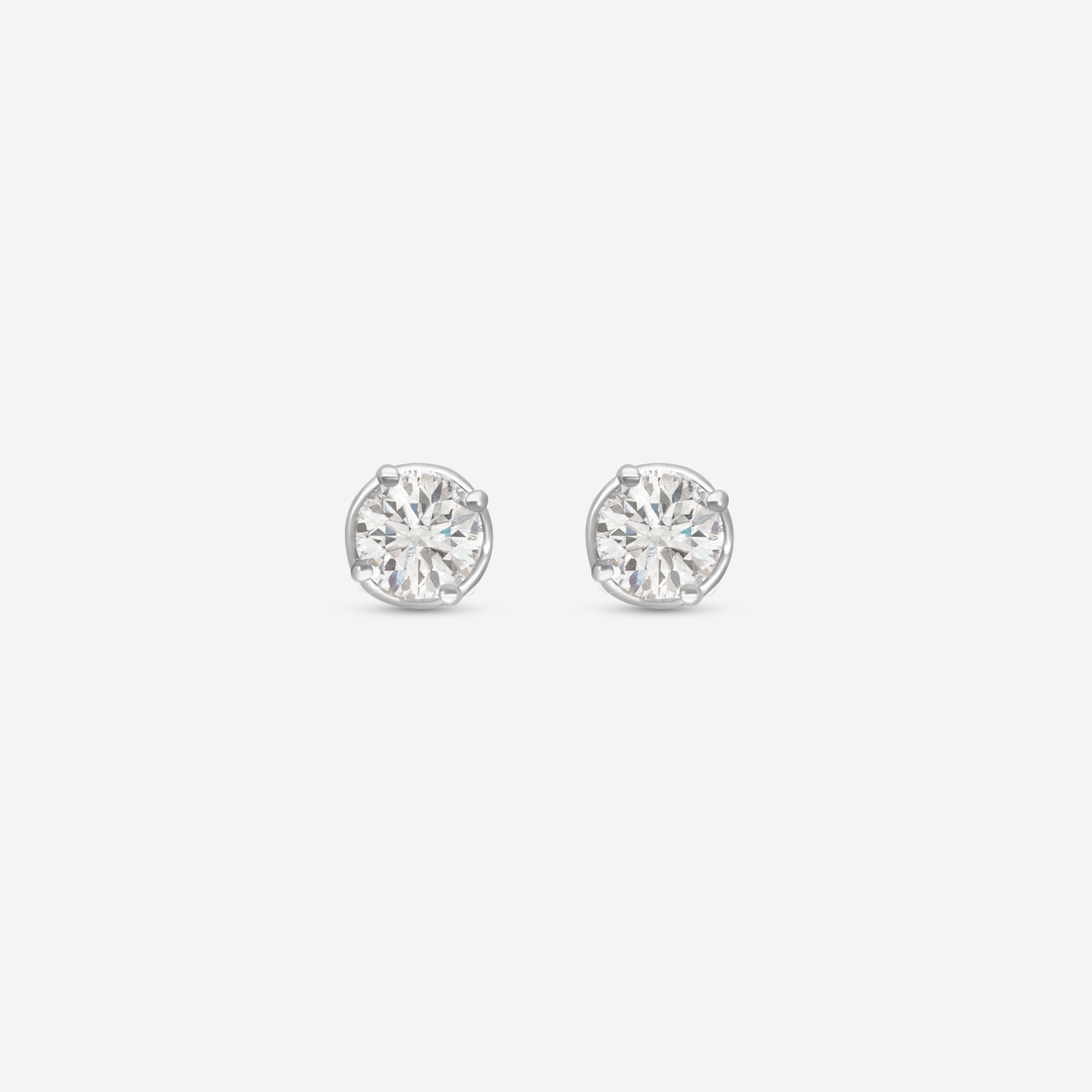 Ina Mar 18K White Gold Diamond Stud Earrings E42323