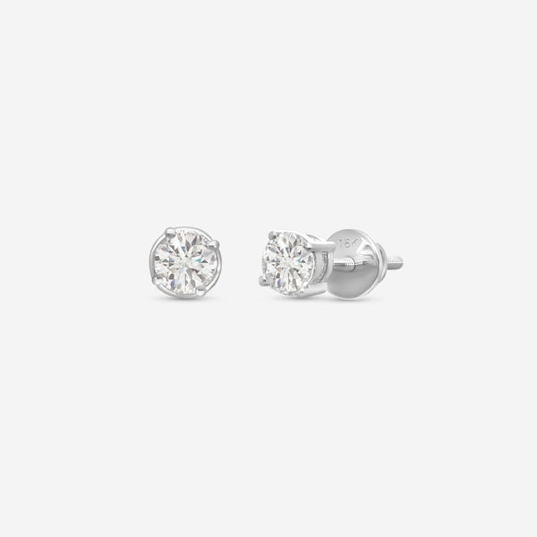 Ina Mar 18K White Gold Diamond Stud Earrings E42323