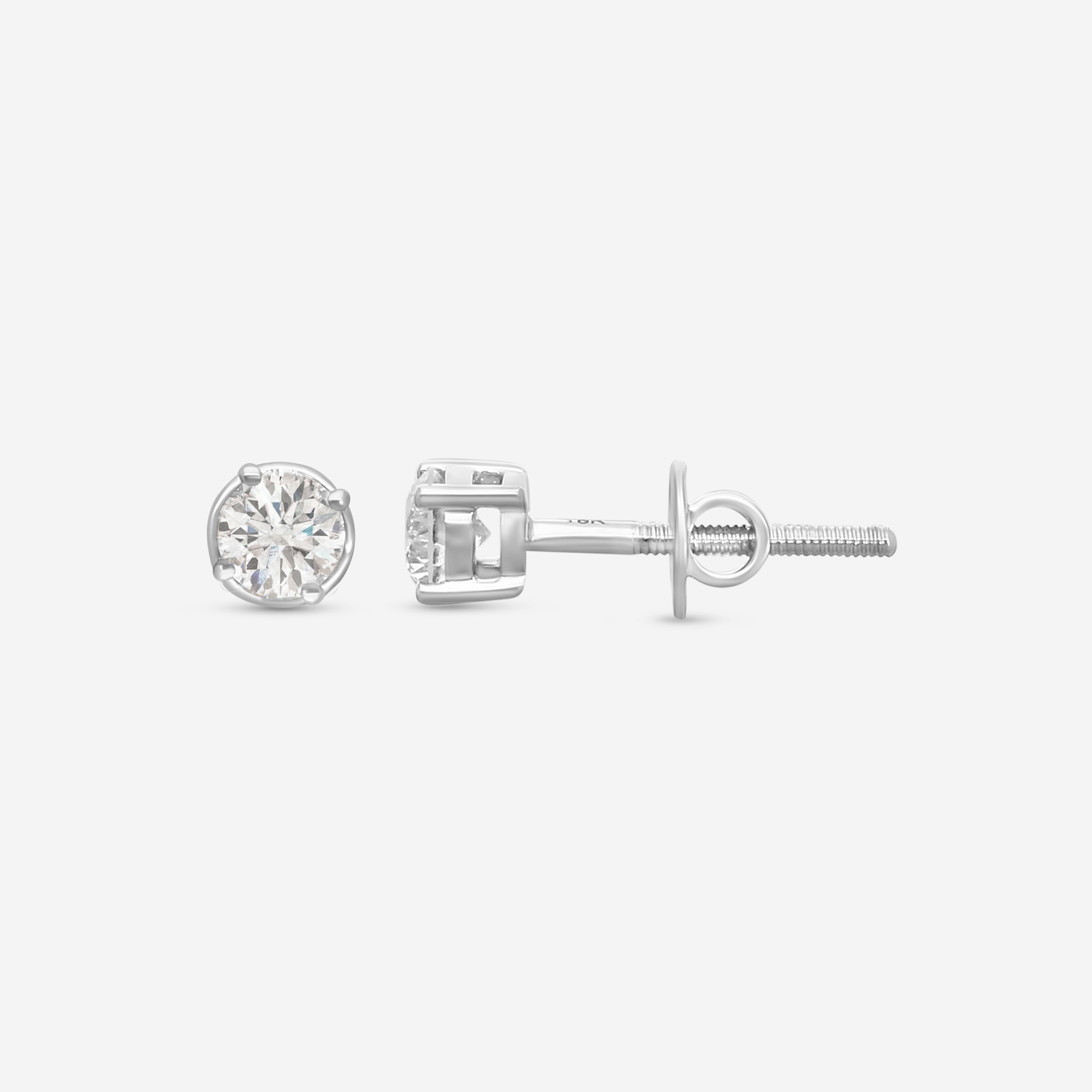 Ina Mar 18K White Gold Diamond Stud Earrings E42323
