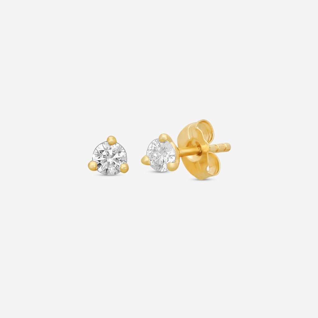 Ina Mar 14K Yellow Gold Diamond Martini Stud Earrings ST1001D-FY-025F - THE SOLIST