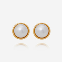 Assael 18K Yellow Gold Japanese Akoya Cultured Pearl 8.5mm - 9mm Stud Earrings EG-HY1.A - THE SOLIST