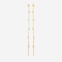 Sydney Evan 14K Yellow Gold Diamond Long Fringe Drop Earrings EJP1593-Y