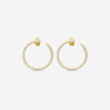 Sydney Evan Nail 14K Yellow Gold Pavé Diamond Hoop Earrings EJP1697-Y