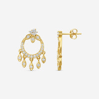 Sydney Evan Marquis 14K Yellow Gold Diamond Chandelier Earrings EJP1776-Y