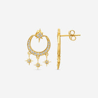 Sydney Evan Starburst 14K Yellow Gold Diamond Chandelier Earrings EJP1777-Y