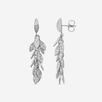 Sydney Evan Medium Leaflet 14K White Gold Diamond Drop Earrings EJP2053-W