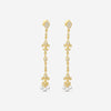 Sydney Evan Fleur de Lis 14K Yellow Gold Diamond & Pearl Drop Earrings EJP2355PE-Y