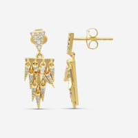 Sydney Evan Cascade Fringe 14K Yellow Gold Diamond Drop Earrings EKE1026-Y