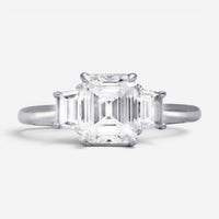 Diana M. Jewels Platinum Diamond Engagement Ring Sz. 6 EM459