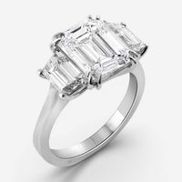 Diana M. Jewels Platinum Diamond Engagement Ring Sz. 6 EM459