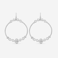 Leslie Greene Stainless Steel Diamond Drop Earrings ES900013