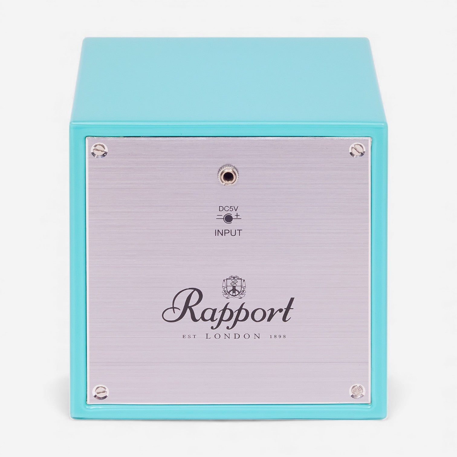 Rapport London Evolution Turquoise Wood & Lacquer Cube Watch Winder EVO46