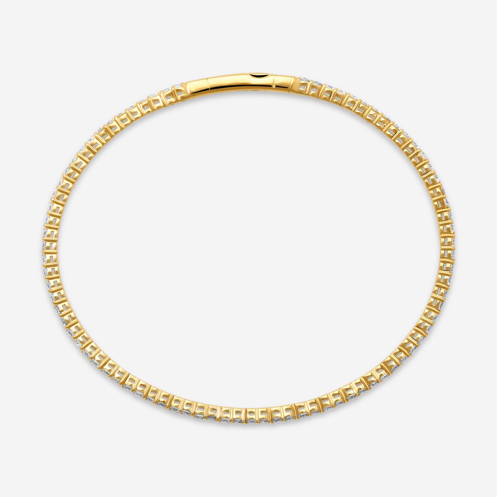 Ina Mar 14K Yellow Gold Diamond Flex Tennis Bangle Bracelet B1100B-FY-200F - THE SOLIST