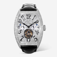 Franck Muller Master Banker 18K White Gold Tourbillon Automatic Men's Watch 8880