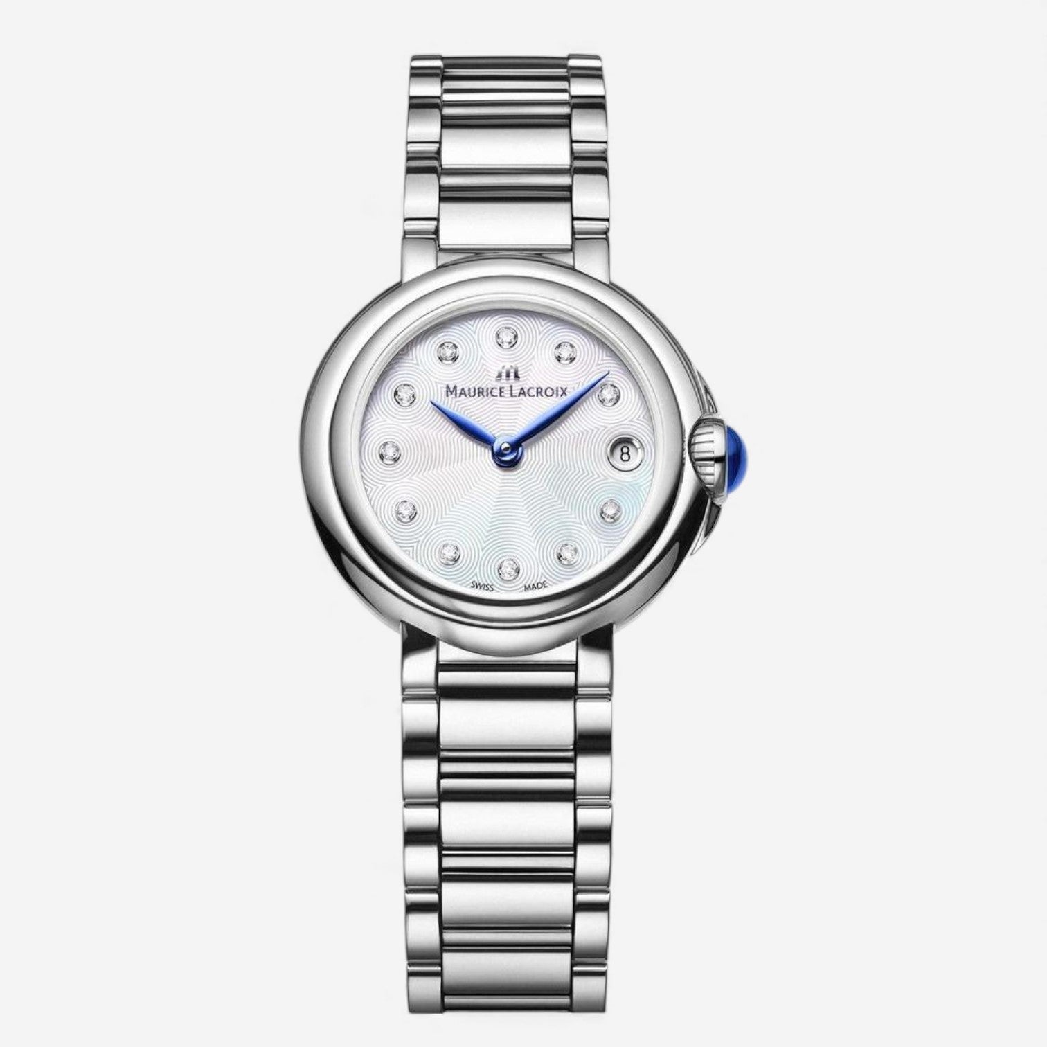 Maurice Lacroix Fiaba Stainless Steel Diamond Quartz Ladies Watch FA1003-SS002-170-1