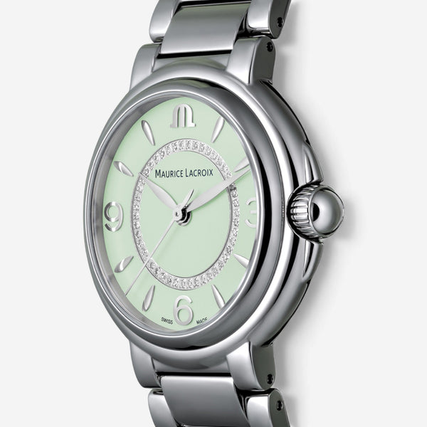 Maurice Lacroix Fiaba Stainless Steel Quartz Diamond Ladies Watch FA1104-SS002-G20-1