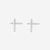 Mémoire Luna 18K White Gold Intercross Diamond Stud Earrings FECS135 - THE SOLIST