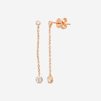 MEMOIRE - 18K RG Cascade Drop Earrings  (Approx.1.5gr./ DIA: .29ct.twd.) - FEZY101-RG
SIZE / Drop:35mm - THE SOLIST