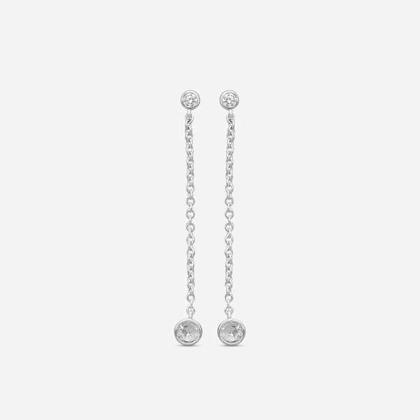 MEMOIRE - 18K WG Cascade Drop Earrings  (Approx.1.5gr./ DIA: .29ct.twd.) - FEZY101-WG
SIZE / Drop:35mm - THE SOLIST