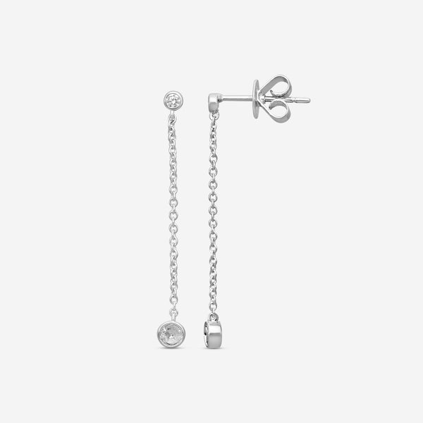 MEMOIRE - 18K WG Cascade Drop Earrings  (Approx.1.5gr./ DIA: .29ct.twd.) - FEZY101-WG
SIZE / Drop:35mm - THE SOLIST