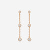 MEMOIRE - 18K RG Cascade Drop Earrings  (Approx.1.8gr./ DIA: .DIA: .ct.twd.) - FEZY102-RG
SIZE / Drop:34mm - THE SOLIST