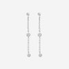 MEMOIRE - 18K WG Cascade Drop Earrings  (Approx.1.4gr./ DIA: .23ct.twd.) - FEZY103-WGSIZE / Drop:35mm - THE SOLIST