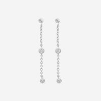 MEMOIRE - 18K WG Cascade Drop Earrings  (Approx.1.4gr./ DIA: .23ct.twd.) - FEZY103-WGSIZE / Drop:35mm - THE SOLIST