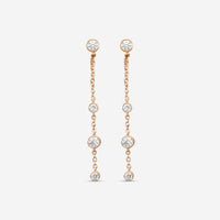 MEMOIRE - 18K RG Cascade Drop Earrings (Approx.1.8gr./ DIA: .46ct.twd.) - FEZY104-RG
SIZE / Drop:40mm - THE SOLIST