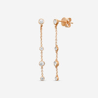 MEMOIRE - 18K RG Cascade Drop Earrings (Approx.1.8gr./ DIA: .46ct.twd.) - FEZY104-RG
SIZE / Drop:40mm - THE SOLIST