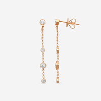 MEMOIRE - 18K RG Cascade Drop Earrings (Approx.1.8gr./ DIA: .46ct.twd.) - FEZY104-RG
SIZE / Drop:40mm - THE SOLIST